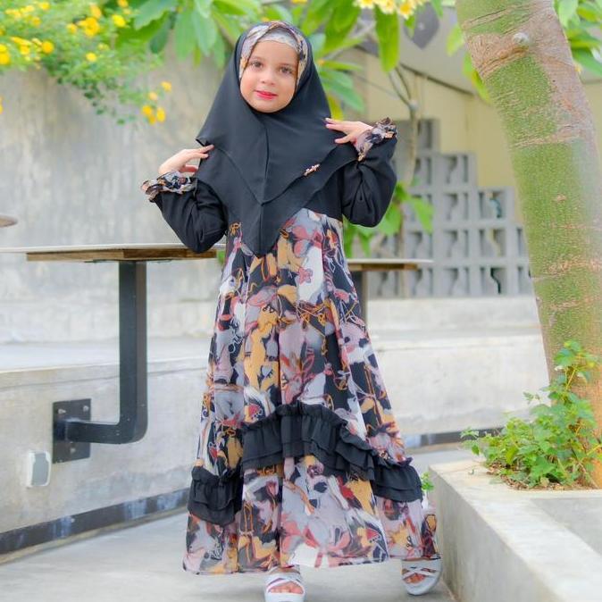 Sale Khalisa Dress SyarI //Dress Anak Premium//Pakaian Muslim Anak