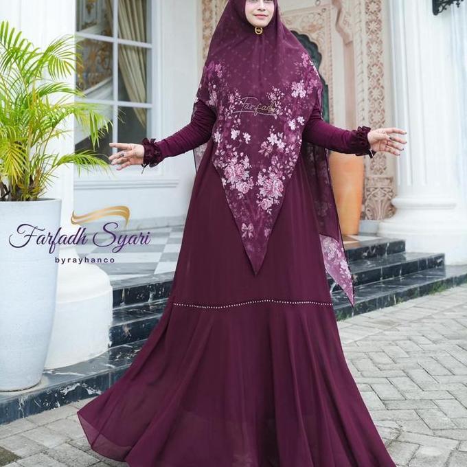 Murah Gamis Ceruty Mewah Premium Askia By Farfadh Syari