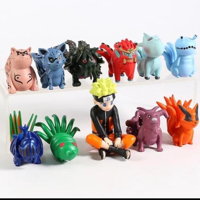 Pajangan Naruto dan para bijuu Tailed Beast Figure Set