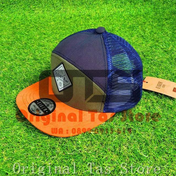 Topi Pria Eiger Ascov 910005737 Original Trucker Cap Navy