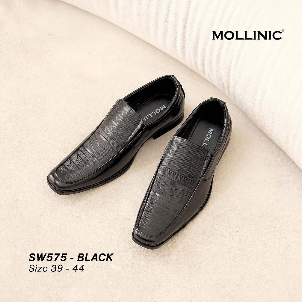 HOT SALE MOLLINIC Wayne Formal Shoes - Sepatu Pantofel Lancip Kulit Casual Slip On Pria Sepatu Kerja