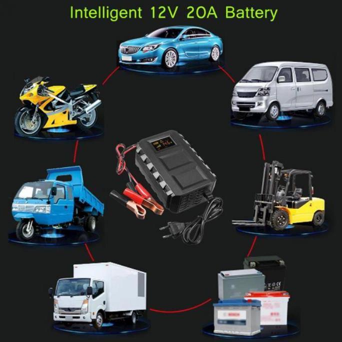 Charger aki mobil motor 12v 20A smart charger aki cas aki mobil 20A