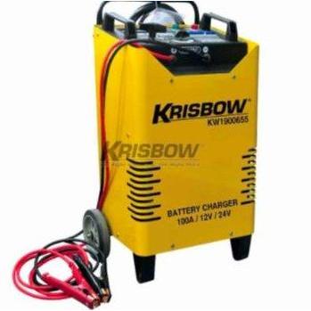 Charger Aki Mobil Battery Charger 100A 12V 24V Krisbow