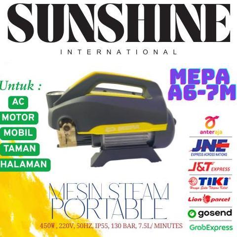 MEPA MESIN STEAM PORTABLE/ MESIN CUCI MOBIL, MOTOR, AC DLL