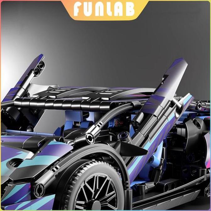 Building block Supercar Lamborghini Mobil Sport Hadiah Mainan Anak-anak Brick Asli