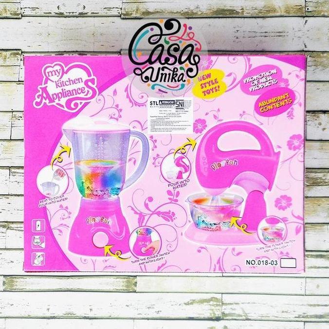 Mainan Anak Blender dan Mixer Baterai Set My Kitchen Appliances 018-03