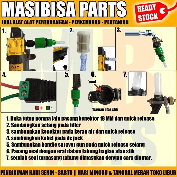 PAKET SET CUCI MOTOR / MOBIL DENGAN GUN SPRAYER + TABUNG SABUN