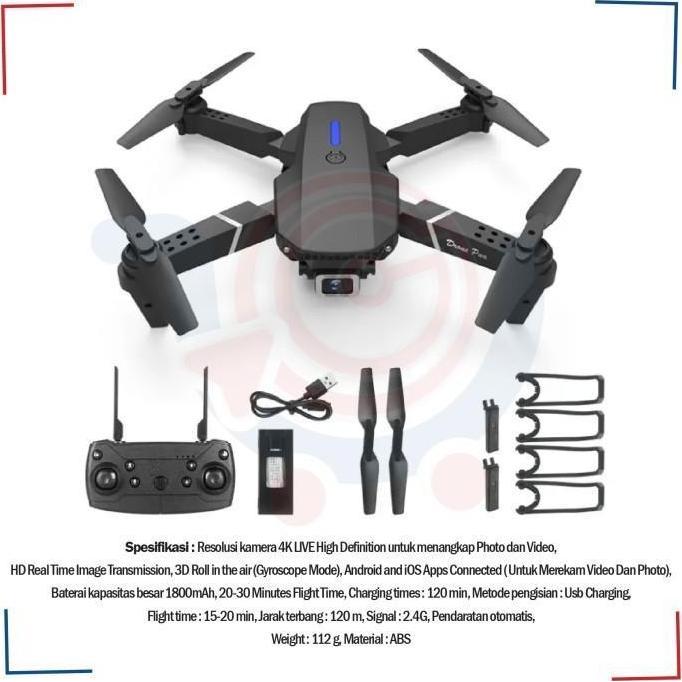 Sale Drone E88 Pro Dengan Kamera Hd Ganda Drone Kamera Wifi Fpv Drone Kamera 4K Hd/ Remote Pesawat R