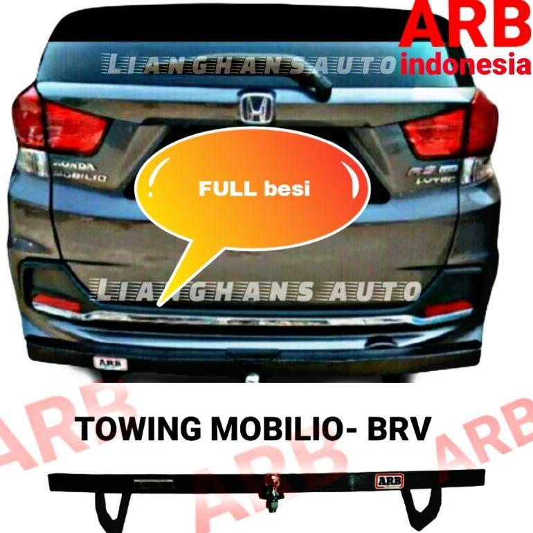 TOWING BAR ARB PENGAMAN BEMPER BELAKANG FULL BESI MOBILIO BRV