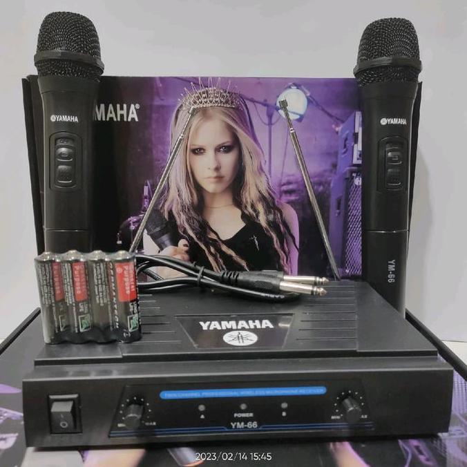 Newall-- Mic Wireless Yamaha Ym-66 Mikrofon Tanpa Kabel Microphone Nirkabel Mik