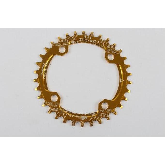 Murah Snail Chainring 34T BCD 104 Chain ring Narrow Arm Crank BCD 104mm sepeda Non COD