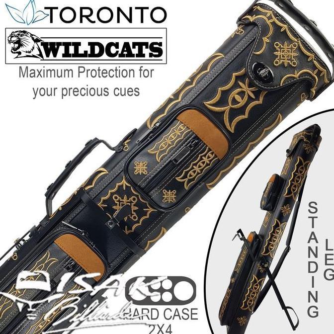 TERLARIS Toronto Wildcats 2x4 Stand Case 430 - Tas Cue Stick Billiard Kaki Leg