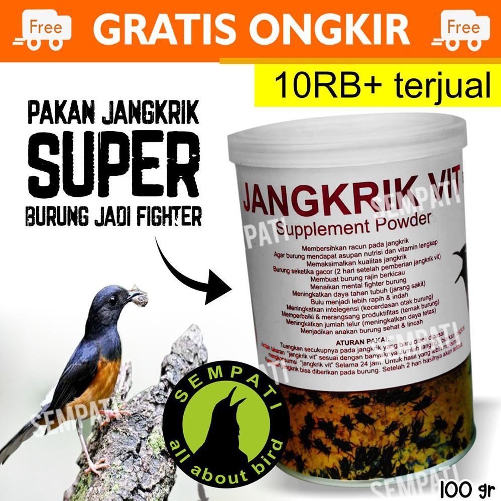 SEMPATI Jangkrik Vit Sempati Pakan Khusus Jangkrik Untuk Burung Murai Kacer Cucak Anis Jadi Gacor Ja