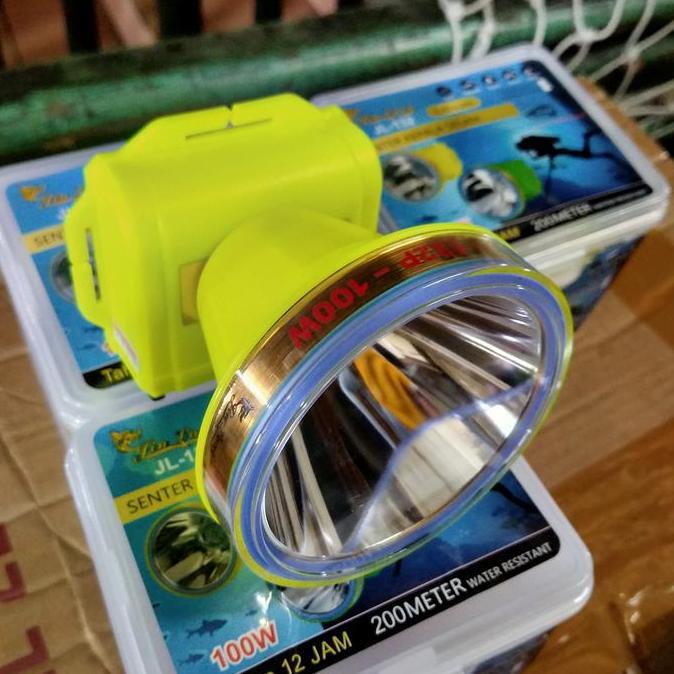 senter selam jinlong 100watt super terang bonus kacamata selam