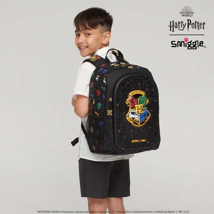 TERBARU Smiggle Classic Backpack Bag Harry Potter Hogwarts Original