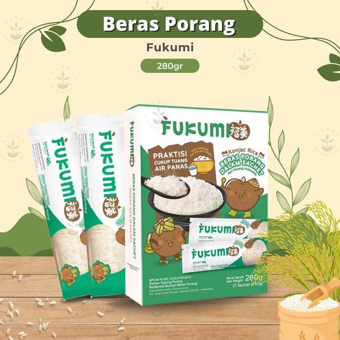 Fukumi Beras Porang Box Sachet Original - Beras FUKUMI - Beras Sehat