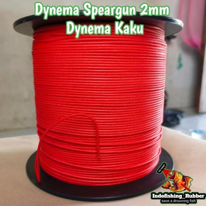 Tali Dynema Spearfishing 2mm Jenis Kaku Kuat Tahan aus untuk Speargun Panah ikan Sungai Laut