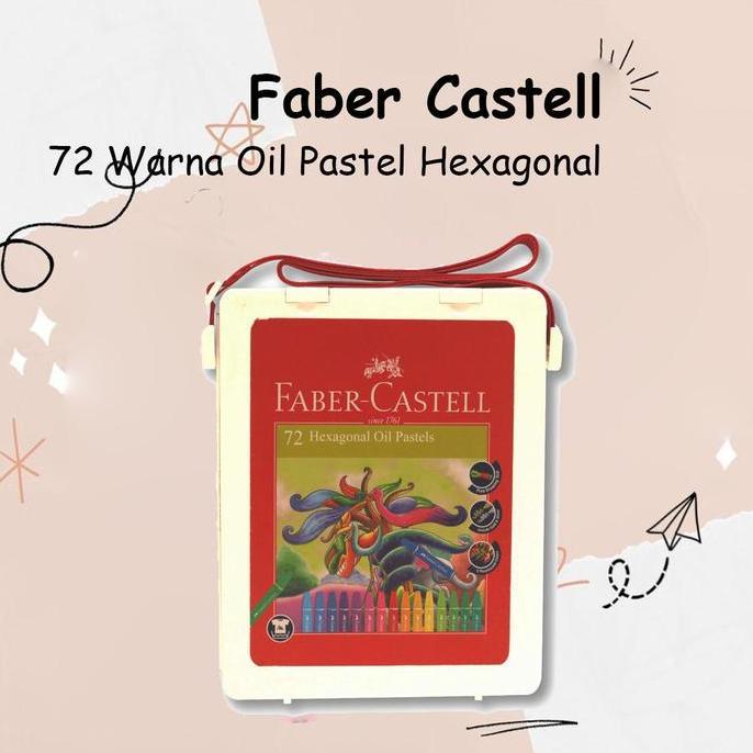 ismahan_seller - faber castell crayon oil pastel 72 warna hexagonal pensil warna krayon faber castel