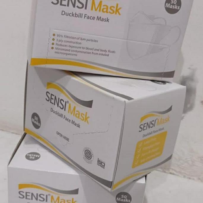 Baru Masker Sensi Duckbil Isi 50 Masker Sensi