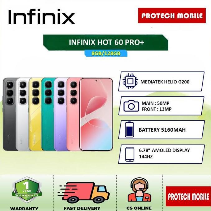 Gasskirim- Infinix Hot 60 Pro+ ( 8/128Gb ) Curved Amoled Display | 144Hz Refresh Rate Display | Ster