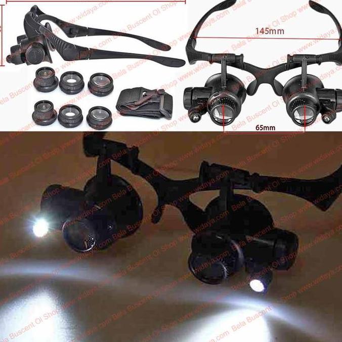 TERLARIS Perlengkapan Servis Kaca Mata Pembesar 10x 15x 20x 25x Magnifier Glass