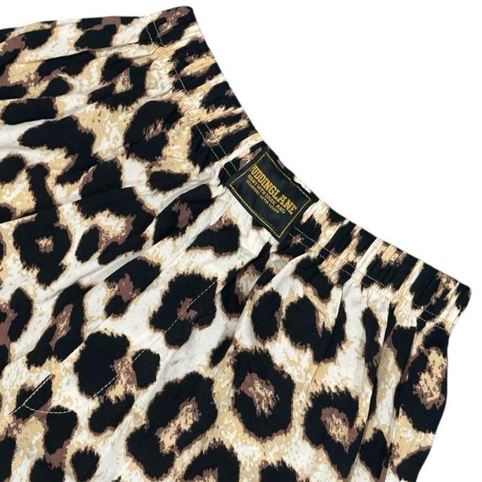 Boyinboy- Puddinglane Celana Boxer Unisex Pria Wanita Short Pants Karita Leopard