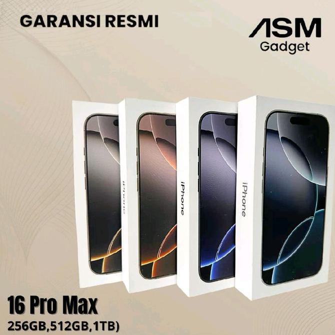 Gasskirim- (Asm X Sefrico) Apple Iphone 16 Pro Max 256Gb 512Gb New Garansi Resmi Indonesia Tam/Gdn
