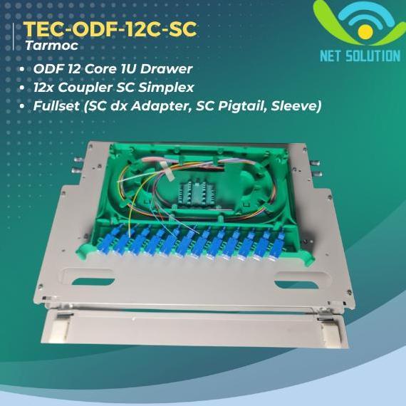 Fiber Optic ODF/OTB 12 Core SC Lengkap Rackmount | ODF 12C SC