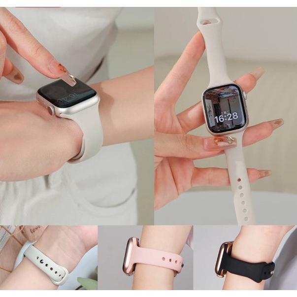 BESTPROMO SLIM STRAP IWATCH KECIL RUBBER KARET T500 T55 ULTRA T900 PRO MAX T800 SMARTWATCH TALI JAM 