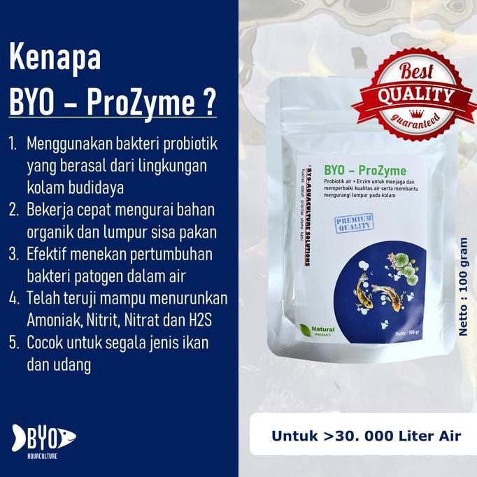 Fishbou- Probiotik Air + Enzim / Ikan - Byo Prozyme