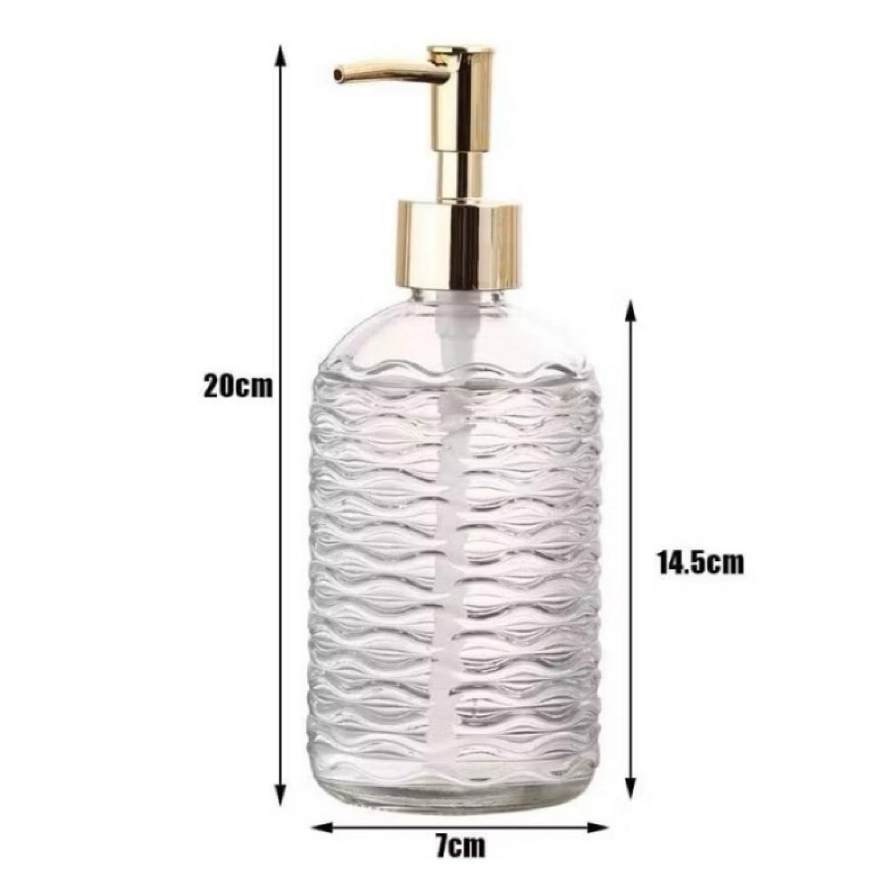 Gr 01 (001) Botol Pump Kaca Diamond Botol Pump Sabun Botol Sabun Cair Botol Pump Hotel Botol Sabun K