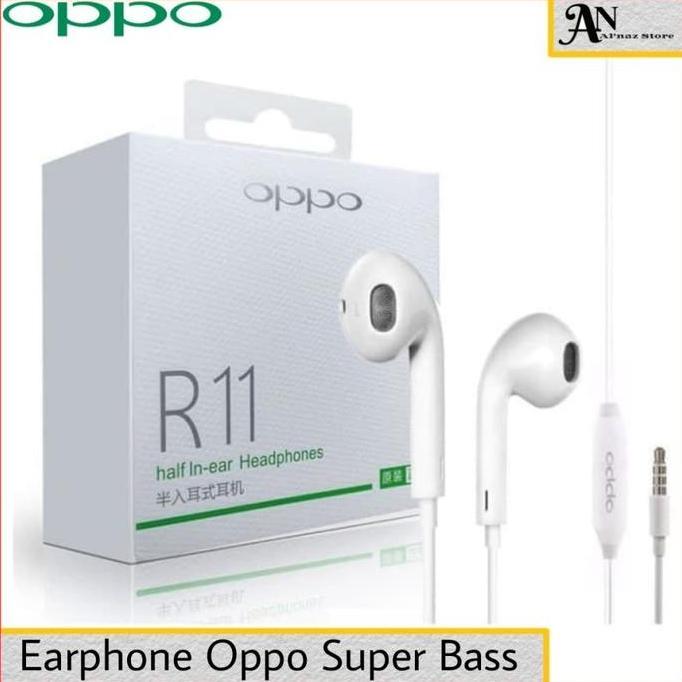 DB108 >> Headset Oppo A52 A53 A54 A55 A57 Ori 100% Earphone Oppo R11 Super Bass