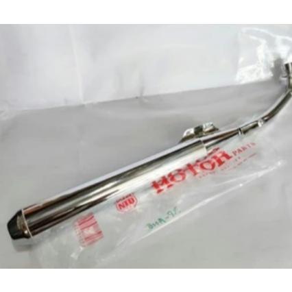 Unik Knalpot Standar Motor Honda Astrea Grand Impressa Legenda - Knalpor Standar Warna Crom Merek Nt