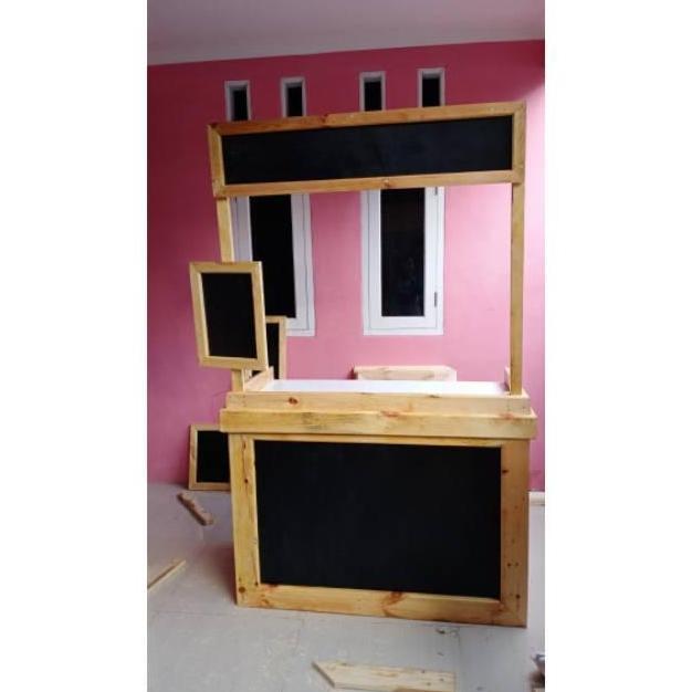 Terlaris Stand Booth Portable Lipat Bongkar Pasang Gerobak Booth Stand Makanan