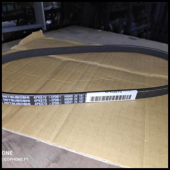 TERMURAH MITSUBOSHI FAN BELT 4PK870 EPDM TALI KIPAS FANBELT 4PK 870 