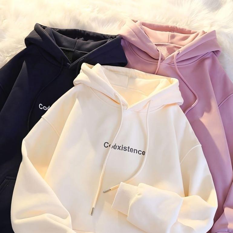 BEST SELLER JAKET HOODIE BIG SIZE ( S - 6XL ) JAKET UNISEX SIMPLE SIMPEL WORD COEXISTENCE OVERSIZED 