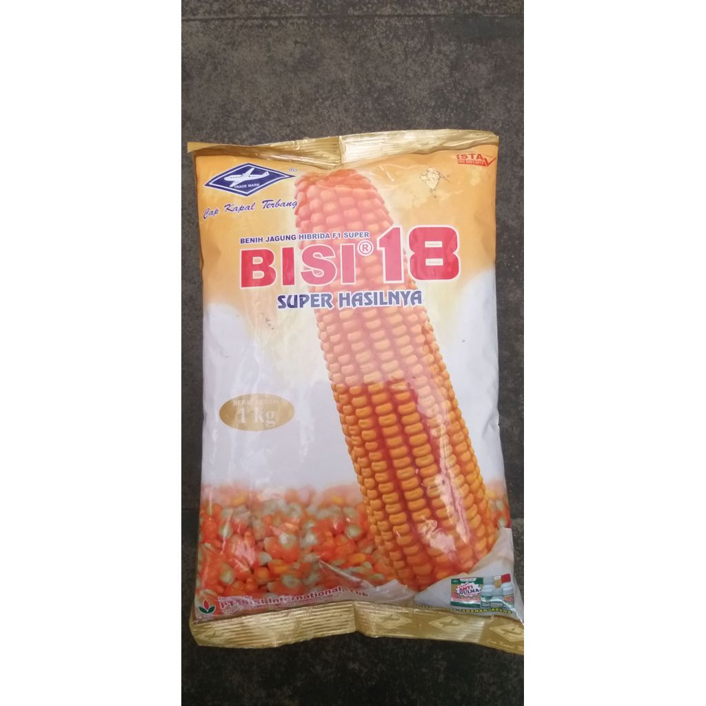 Benih Jagung Hibrida BISI 18 1kg - Bibit Jagung Tongkol Besar & Tahan Kekeringan - Benih Unggul Rend
