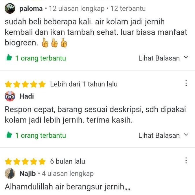 Probiotik Bluegreen Biotech Obat Penghilang Bau Air Kolam Lele Organik Terlaris