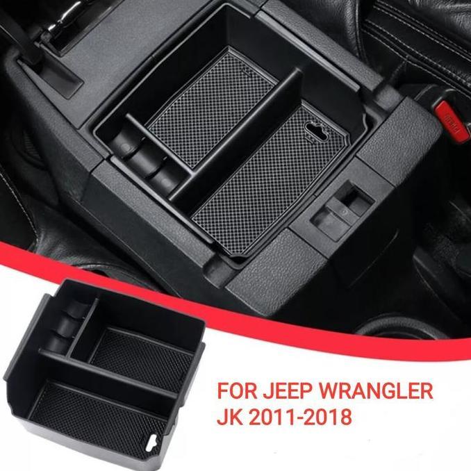 Black Car Interior Accesories Armrest Storage Box For Jeep Wrangler Jk