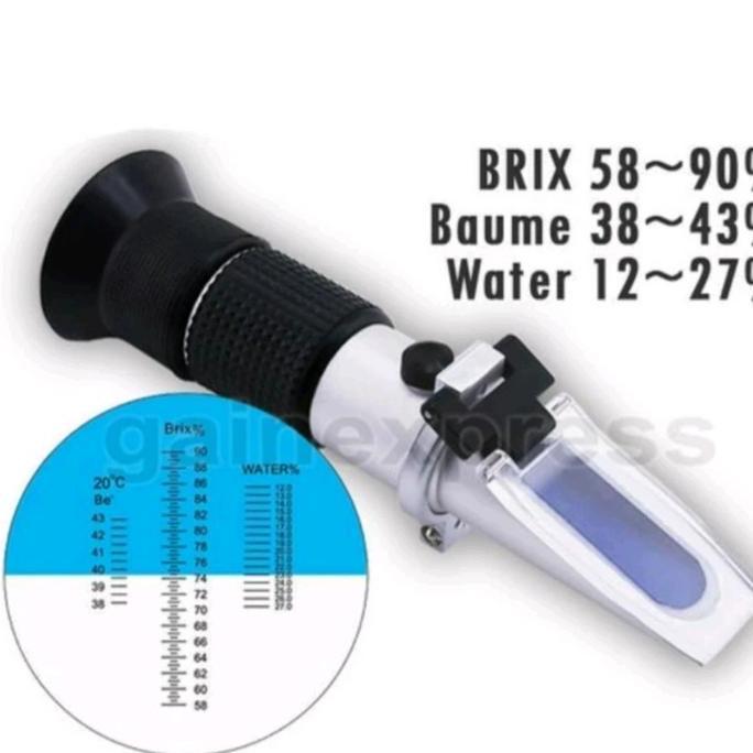 Mepora- Salinity Refraktometer Alat Ukur Kadar Garam Refraktometer Atc 0-100 %