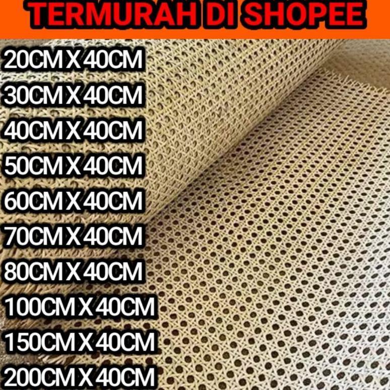 Super Hits Rotan - Lembaran Anyaman Rotan Alami / Webbing Rotan