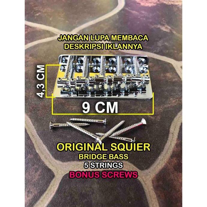 Murah Original Bridge Bass Squier 5 String Vintage Modified Jaguar Affinity Non COD