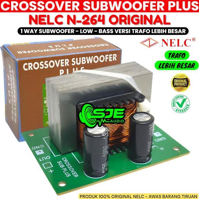 Trikikal- Crossover Subwoofer Plus 1 Way N264 Nelc Crosover Sub Subwofer Low Bass Sub Woofer Crossov