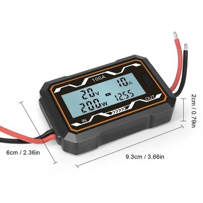 Mepora- Dc Digital Power Meter - Wh Ah Watt Voltage Ampere