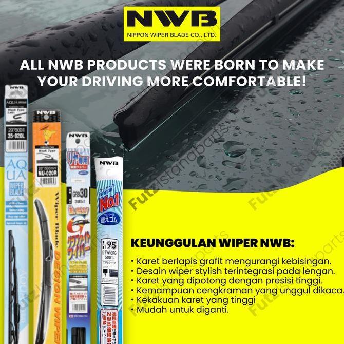 Wiper Belakang Daihatsu Terios Original Merk NWB Japan Terlaris