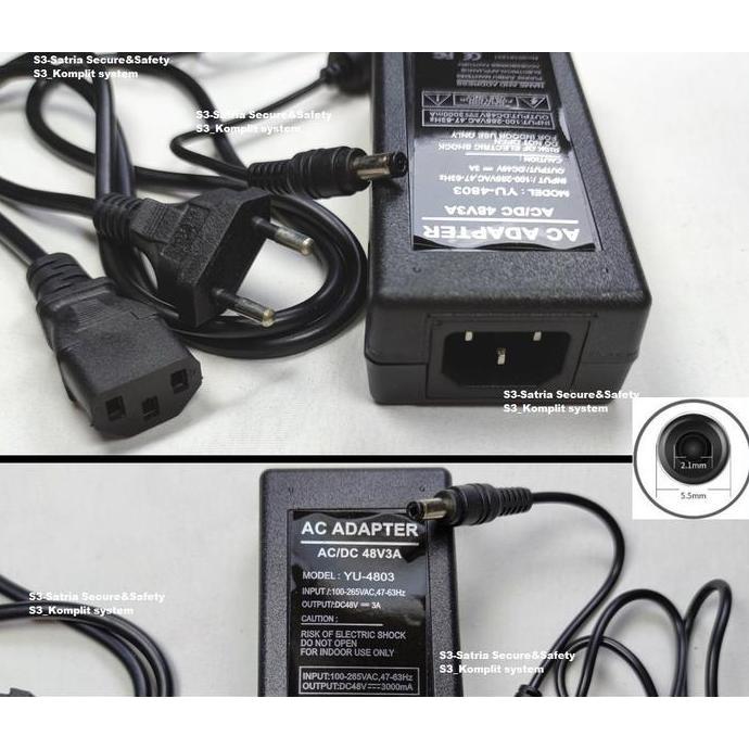Trikikal- Adaptor 48V 3A / Power Supply 48V 3A Adaptor Dc 48V 3A