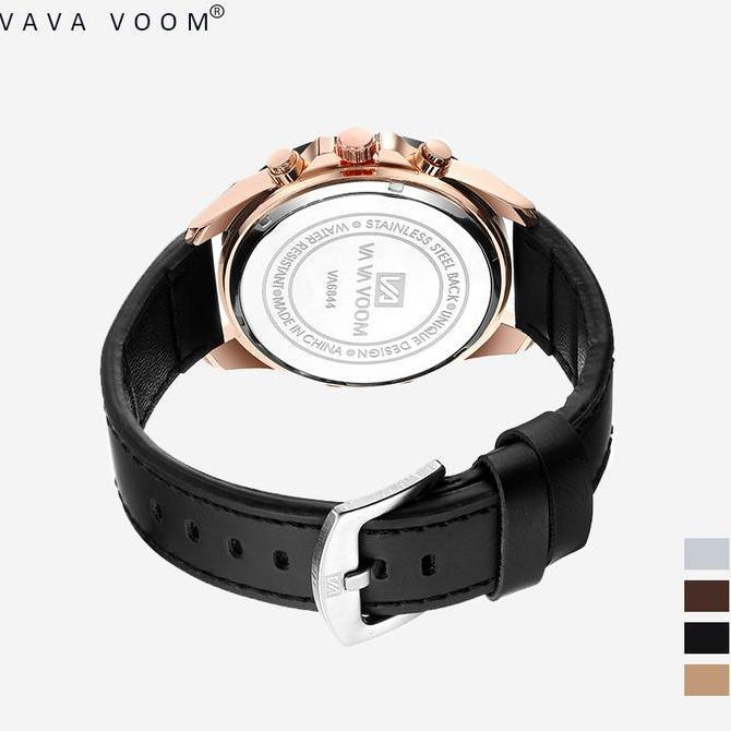 Wgwg- Jam Tangan Pria Vava Voom 216 Original Kronograf Kalender Analog Hadiah Watches