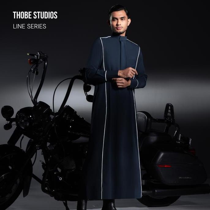 Thobe Studios Line Series Thoub x Bysofni Jubah Pria Premium Slimfit UV Protection Bahan Nabeen Mate