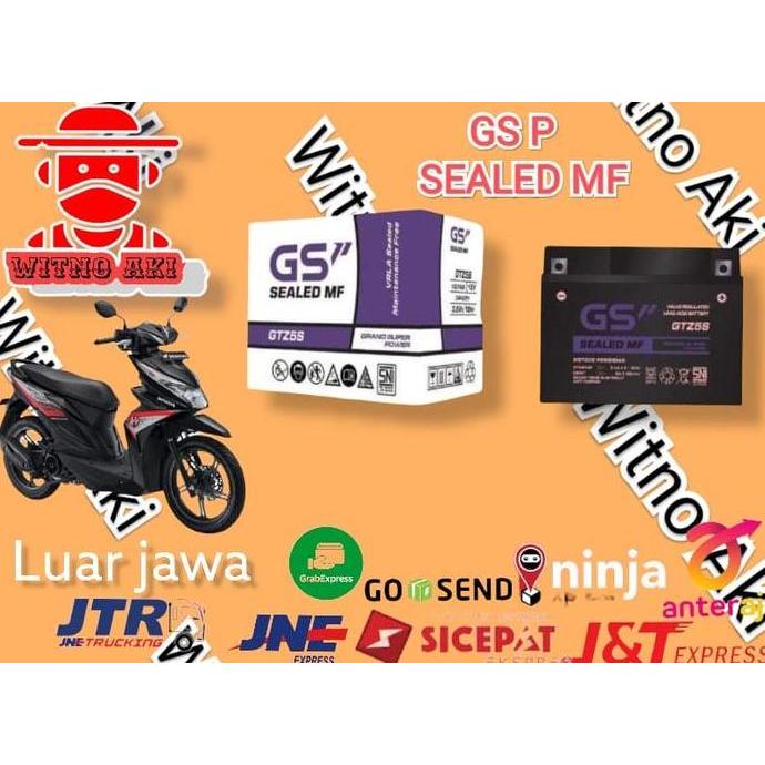 Aki Motor Honda Revo+New Revo 110 Gtz5s GS P aki kering mf Terlaris
