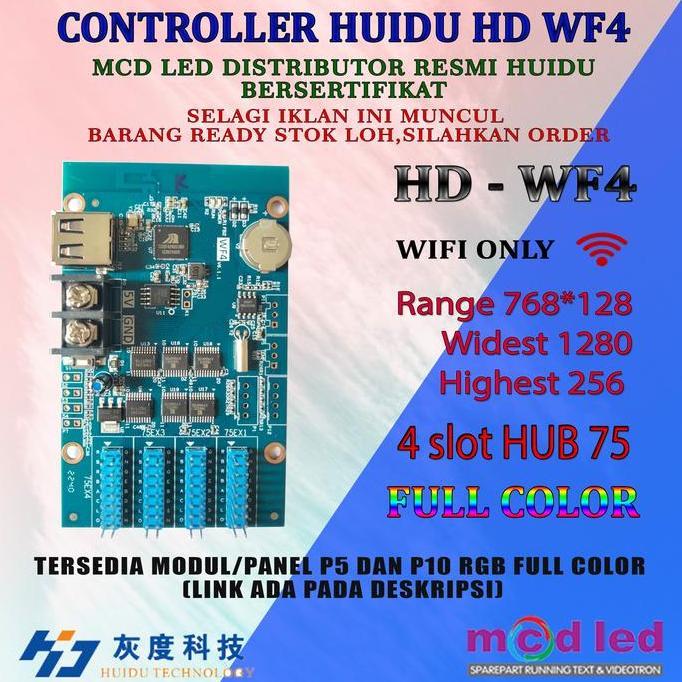 Trikikal- Kontroler Running Text Huidu Hd Wf1 Hd Wf2 Hd Wf4 Untuk Rgb Full Color